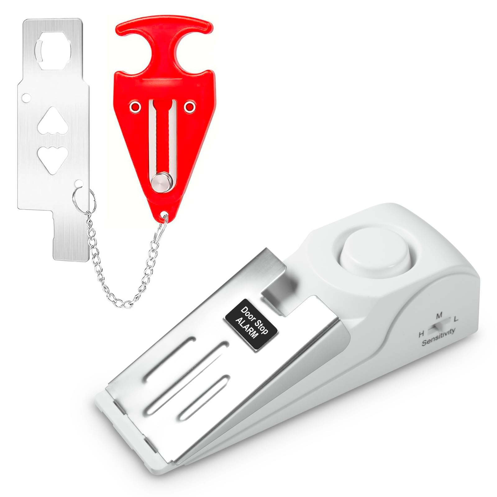 Home Security Door Lock - Portable Door Stop Alarm Traveling Hotel