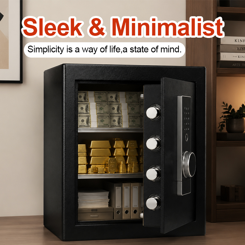 Home Security Battery - Biometric Fingerprint Safe Box, Digital Keypad