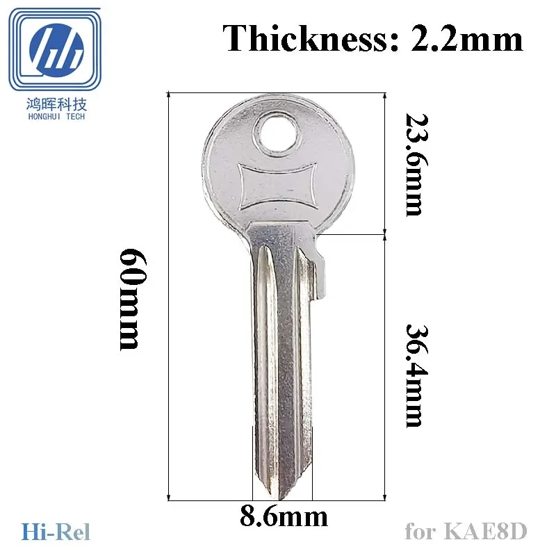 Home Security Door Lock - 5-100Pcs for Kale KAE8D Blank Key