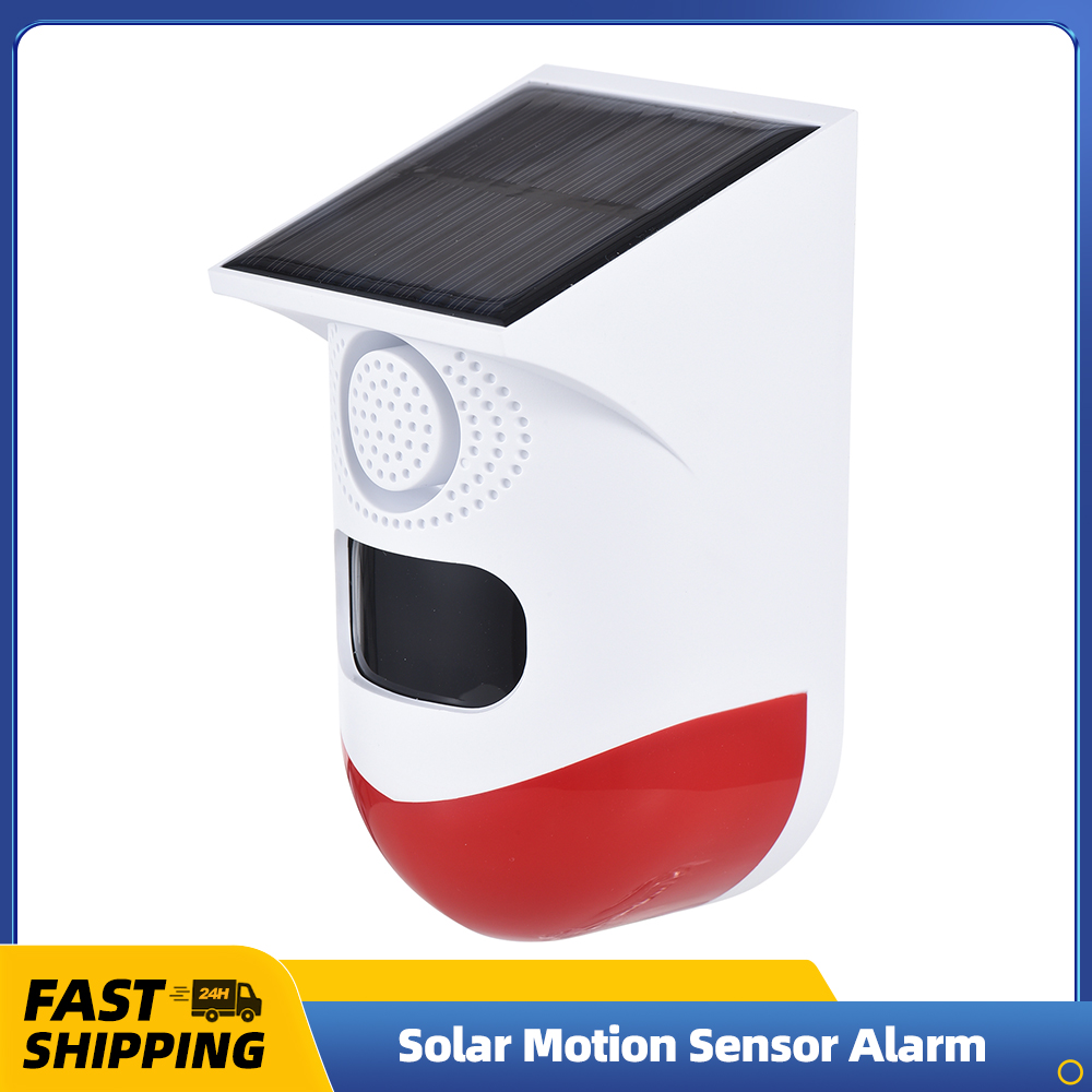 Alarm Siren Outdoor - Solar Motion Sensor Alarm Outdoor 120dB