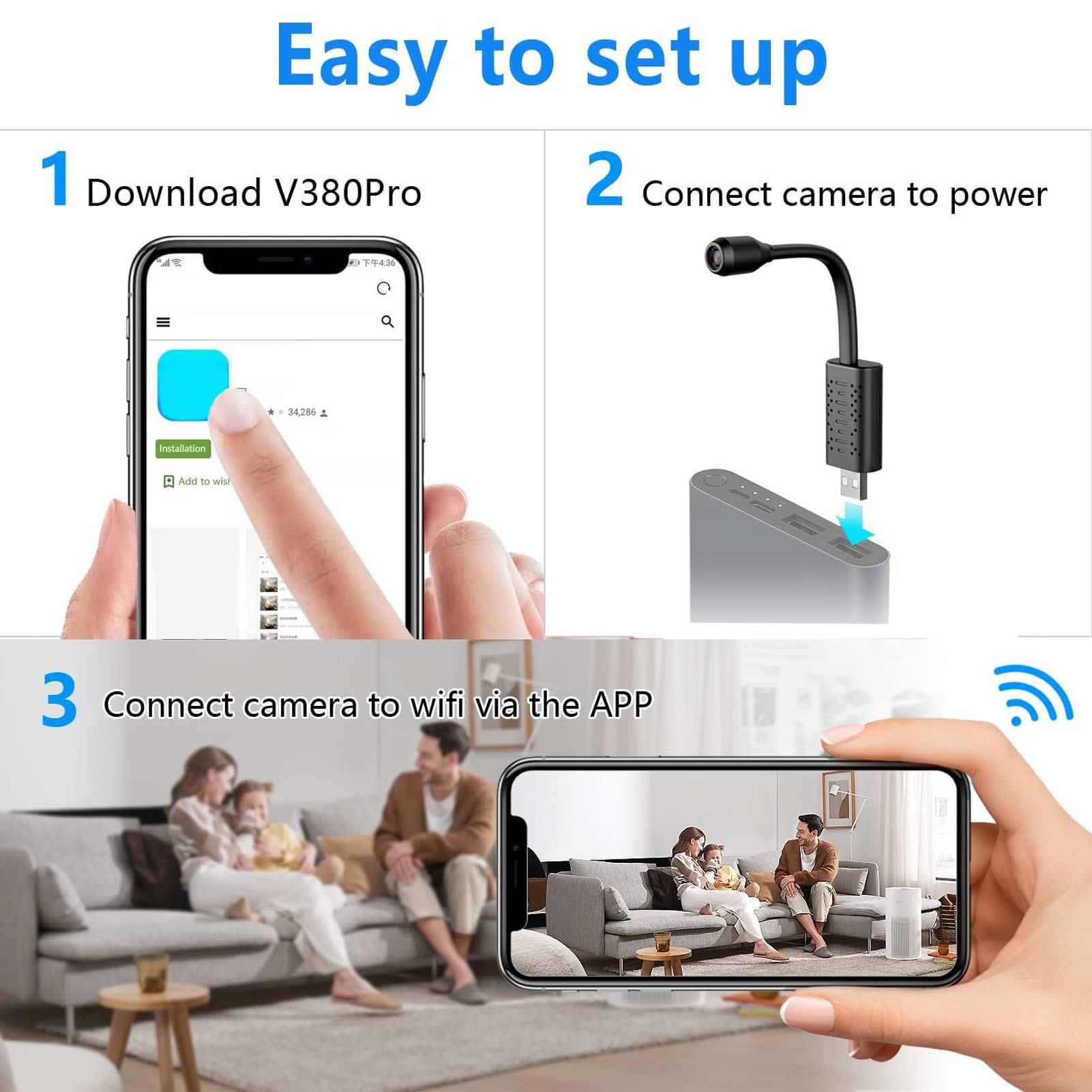USB Mini WiFi Wireless Camera  - đánh giá và giá Hidden Camera Clock