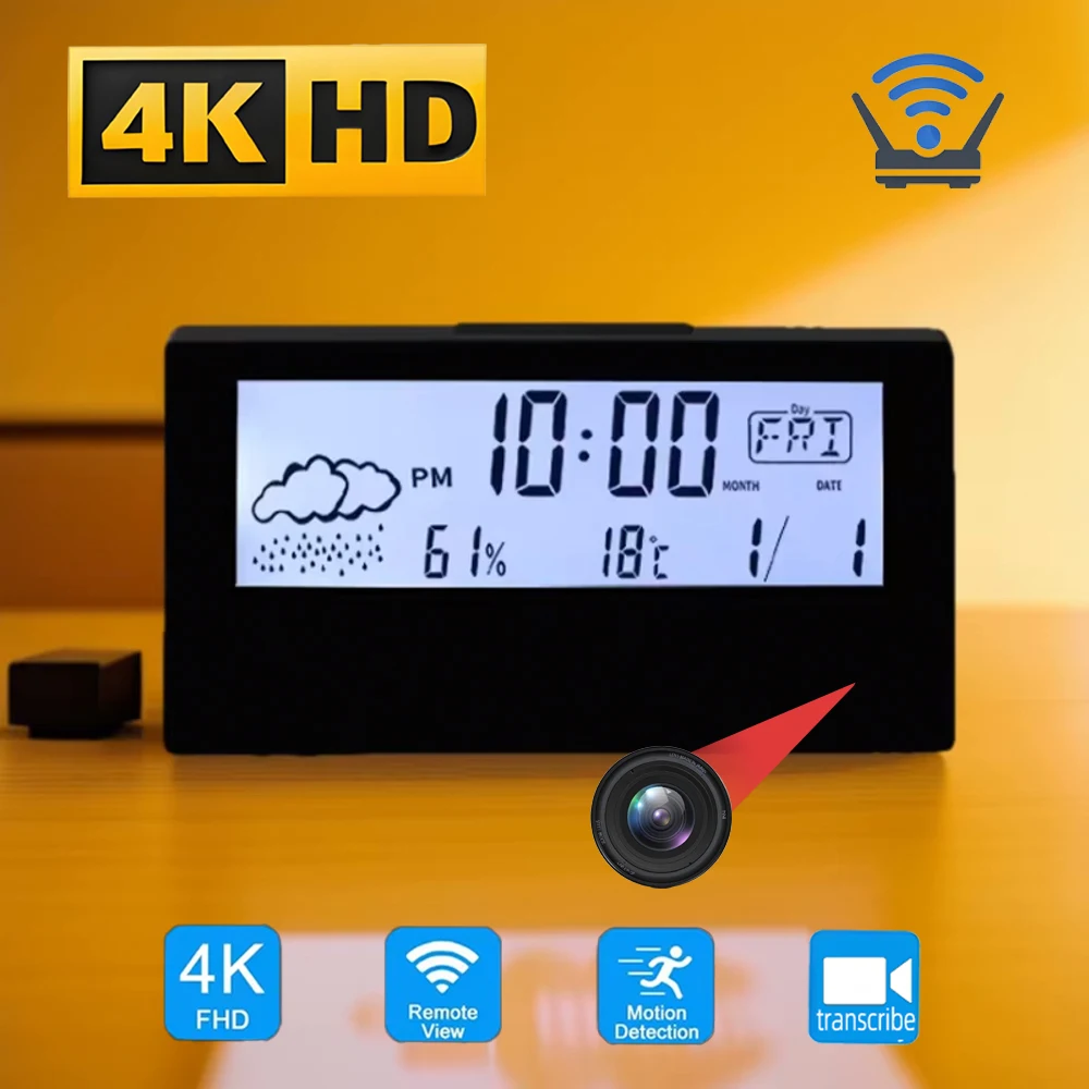 Brand New 4KHD Mini Clock Came - đánh giá và giá Hidden Camera Clock