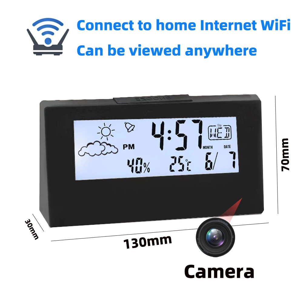 Brand New 4KHD Mini Clock Came - đánh giá và giá Hidden Camera Clock