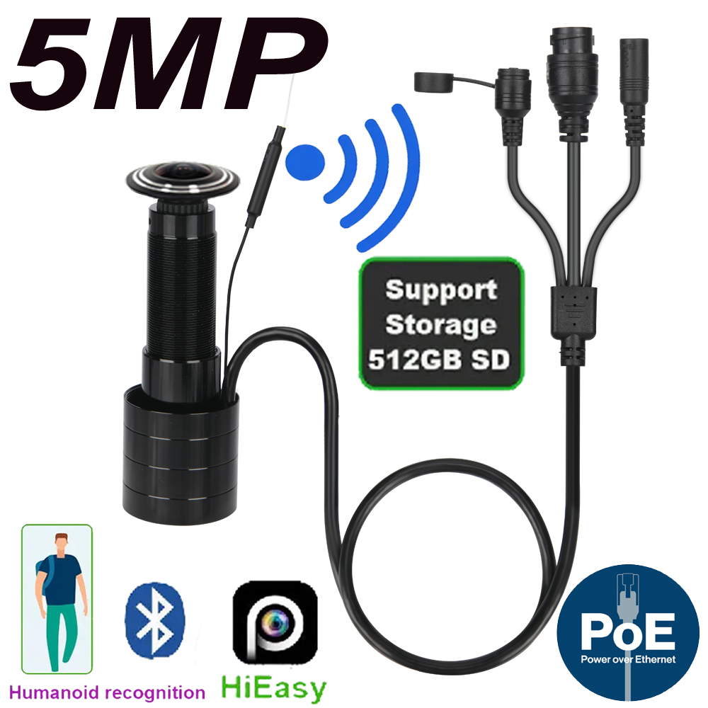 5MP Door Eye IP POE Camera Min - đánh giá và giá Home Security Camera Installation