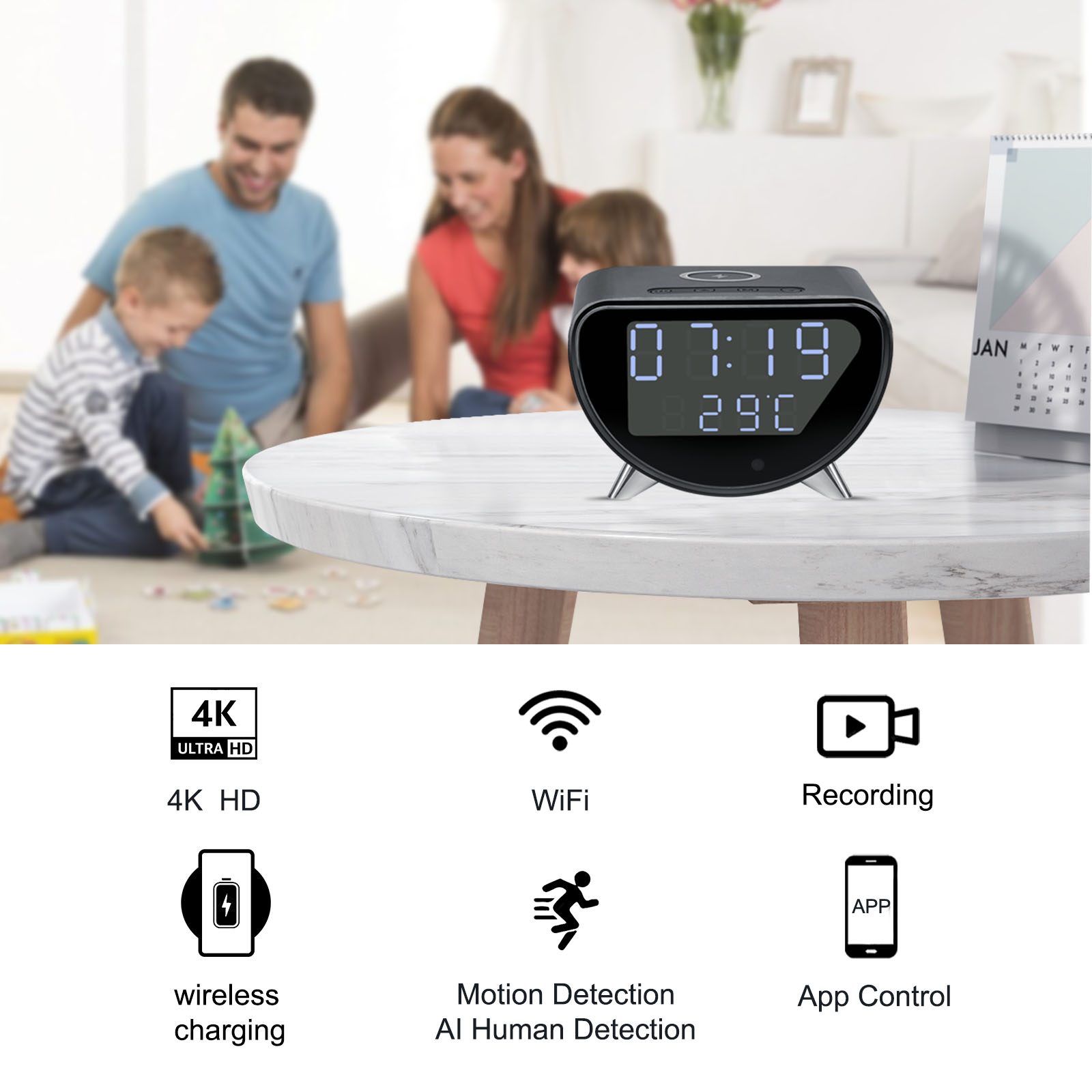 WiFi Clock Camera with Wireles - đánh giá và giá Hidden Camera Clock