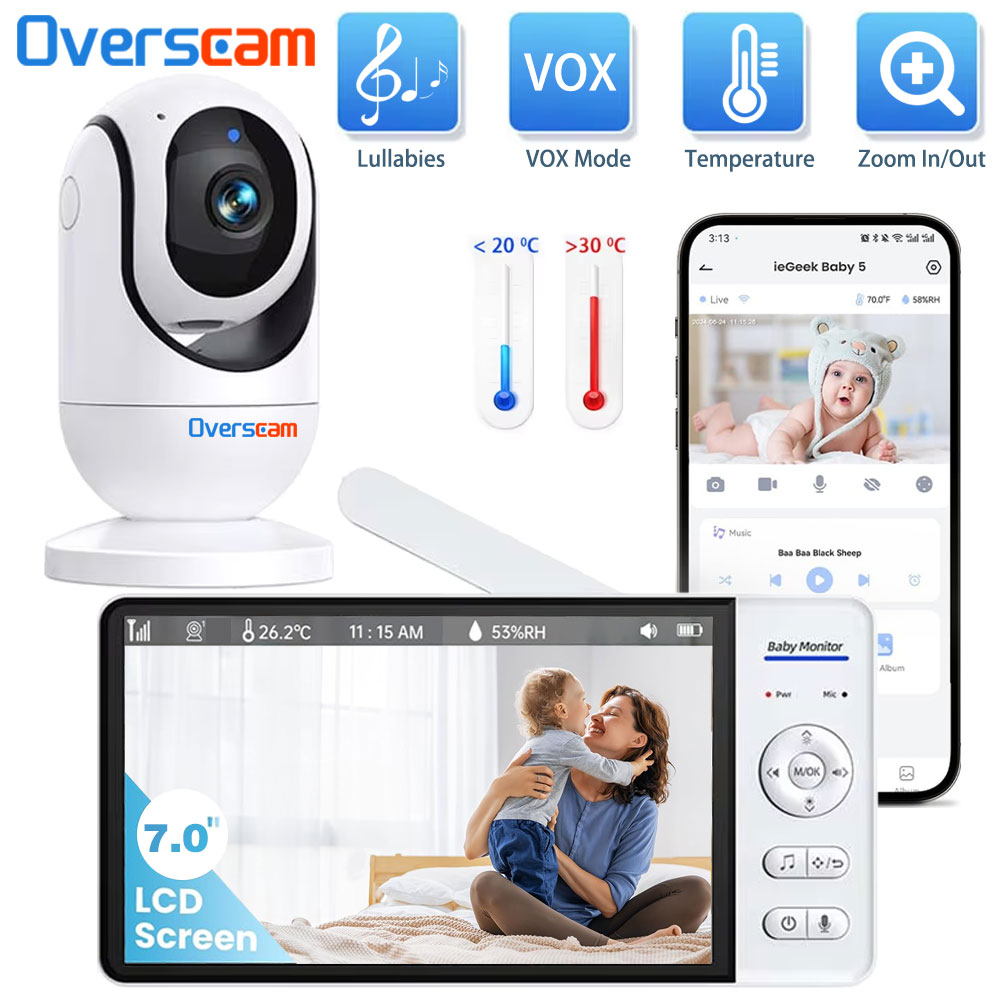 7.0 Inch Screen Baby Monitor 5 - đánh giá và giá Home Security Cameras Uk