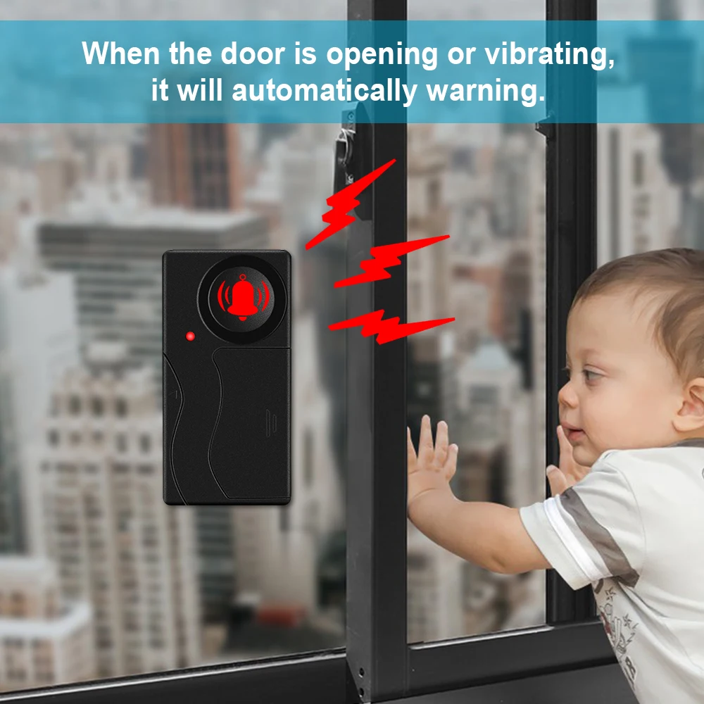 New 110dB Door And Window Vibr - đánh giá và giá Home Security Battery