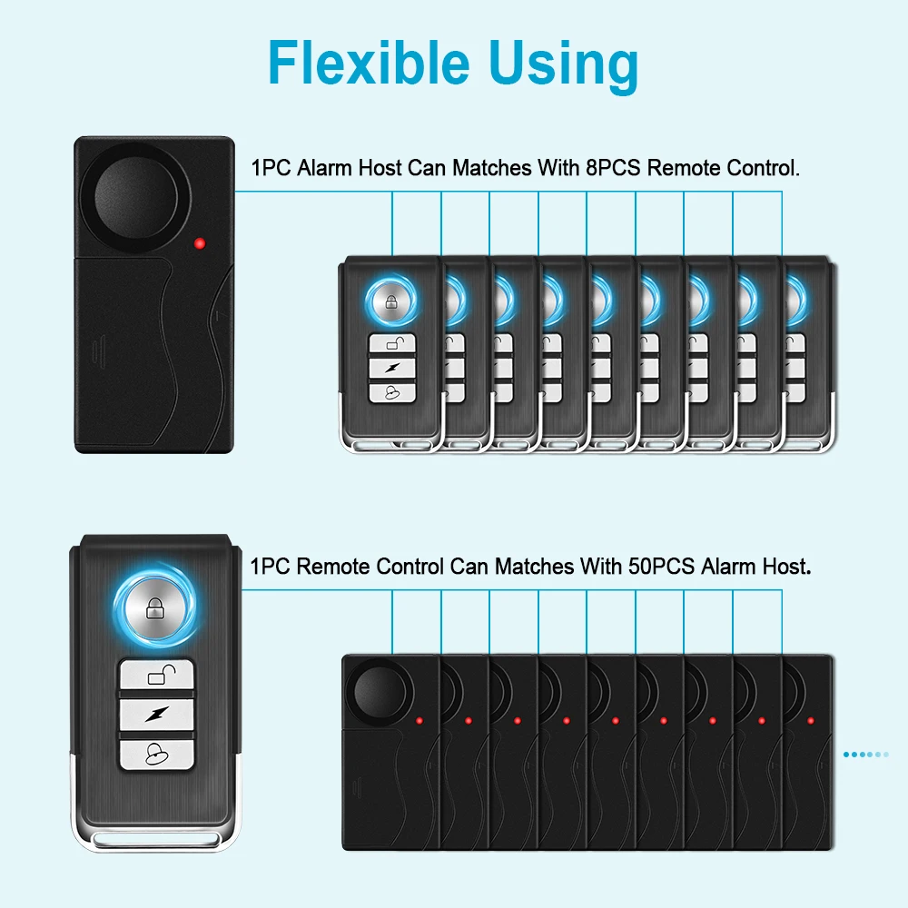 New 110dB Door And Window Vibr - đánh giá và giá Home Security Battery