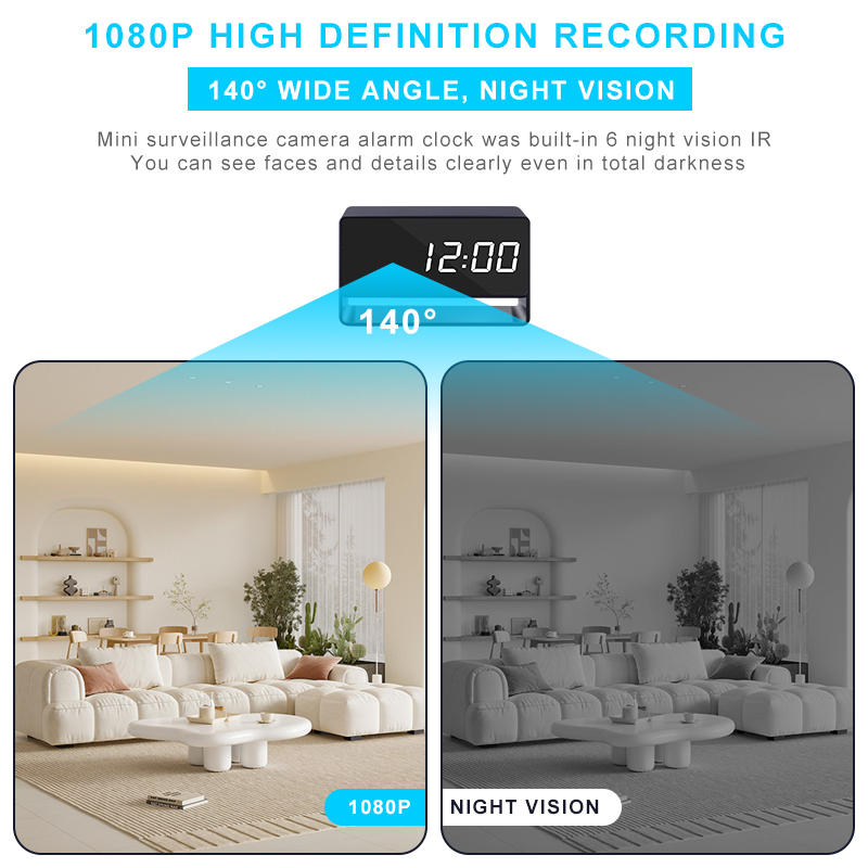 1080P WiFi Camera Digital Cloc - đánh giá và giá Hidden Camera Clock