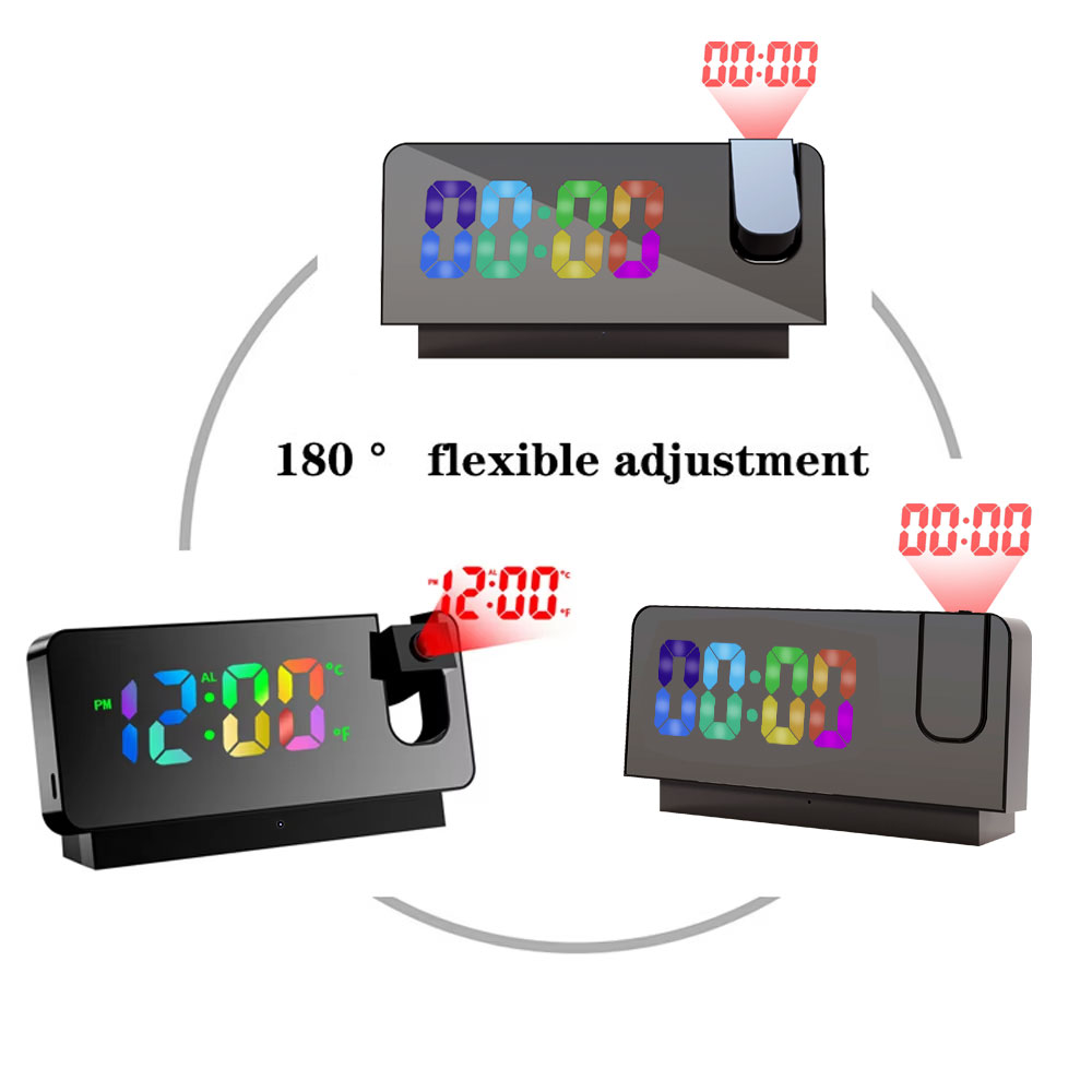 4K HD Projection Alarm Clock C - đánh giá và giá Hidden Camera Clock