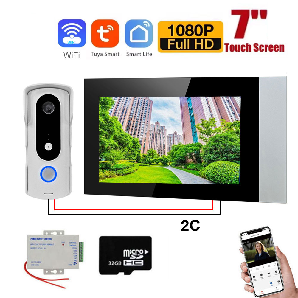 2 Wire Smart Home Tuya Wifi 10 - đánh giá và giá Home Security Cameras Uk