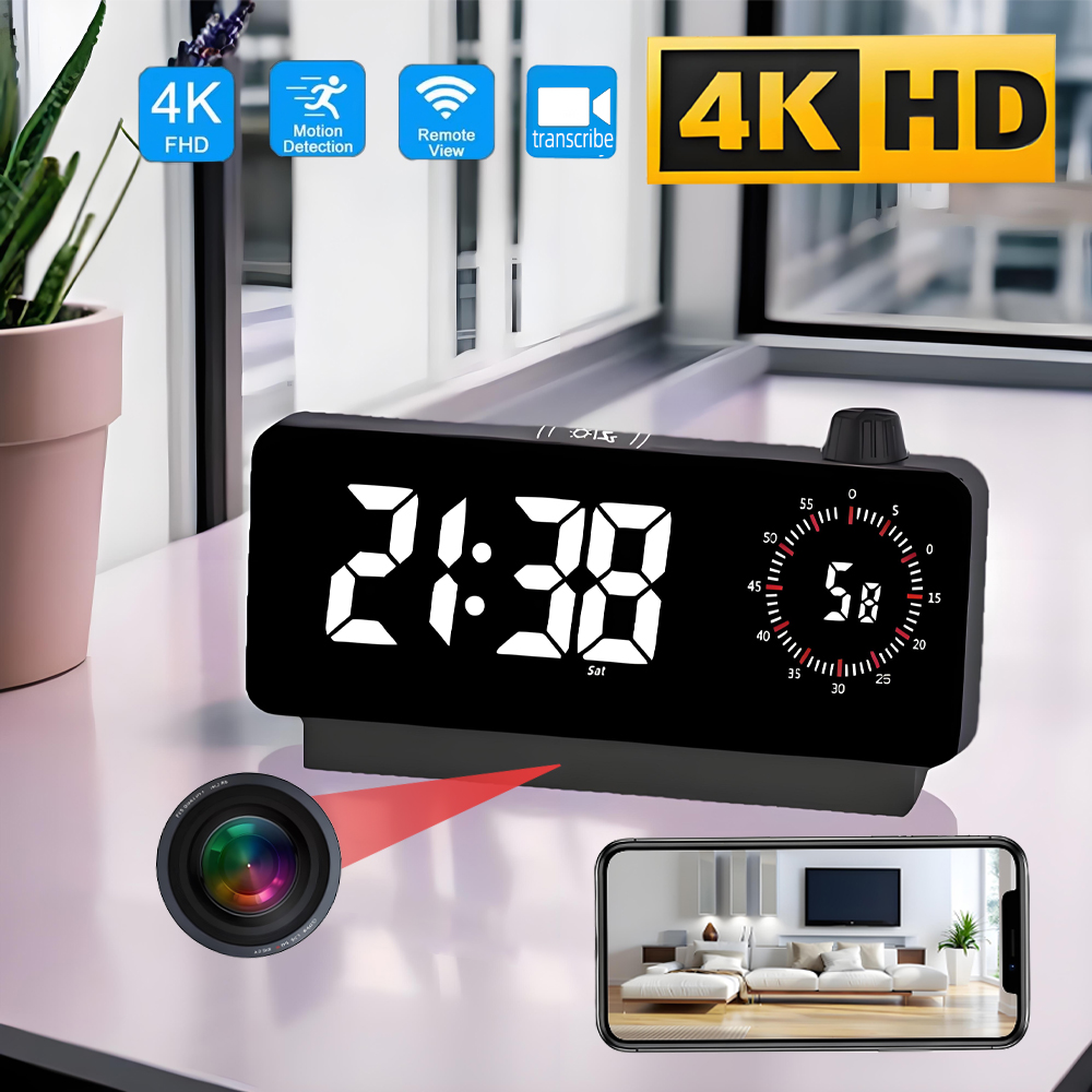 4K HD Mini WiFi Clock Camera,  - đánh giá và giá Hidden Camera Clock