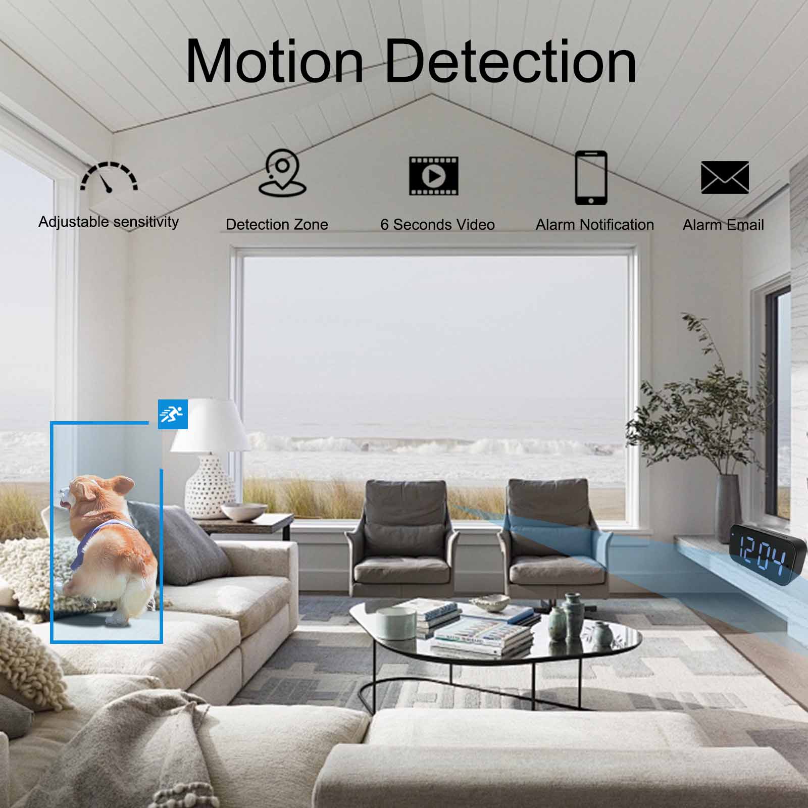 Wi-Fi Clock Camera with 1080P  - đánh giá và giá Hidden Camera Clock