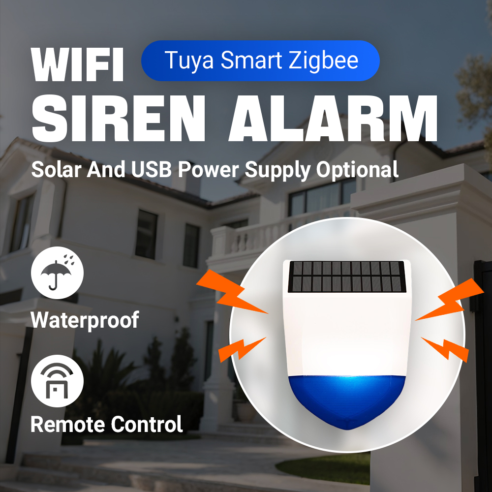 Tuya Smart Zigbee/Wifi Siren A - đánh giá và giá Alarm Siren Outdoor