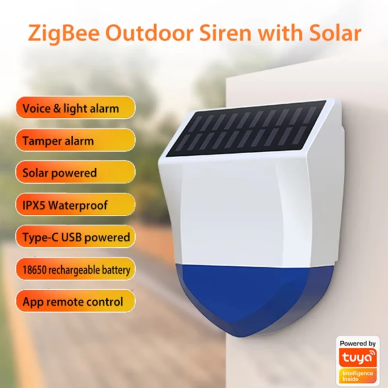 Tuya Smart Zigbee/Wifi Siren A - đánh giá và giá Alarm Siren Outdoor