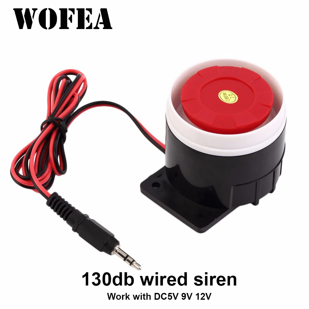 WOFEA 130db Wired Mini Sound A - đánh giá và giá Alarm Siren Outdoor