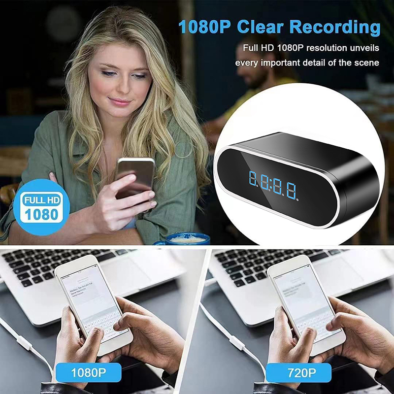 Full HD 1080P Alarm Clock Mini - đánh giá và giá Hidden Camera Clock