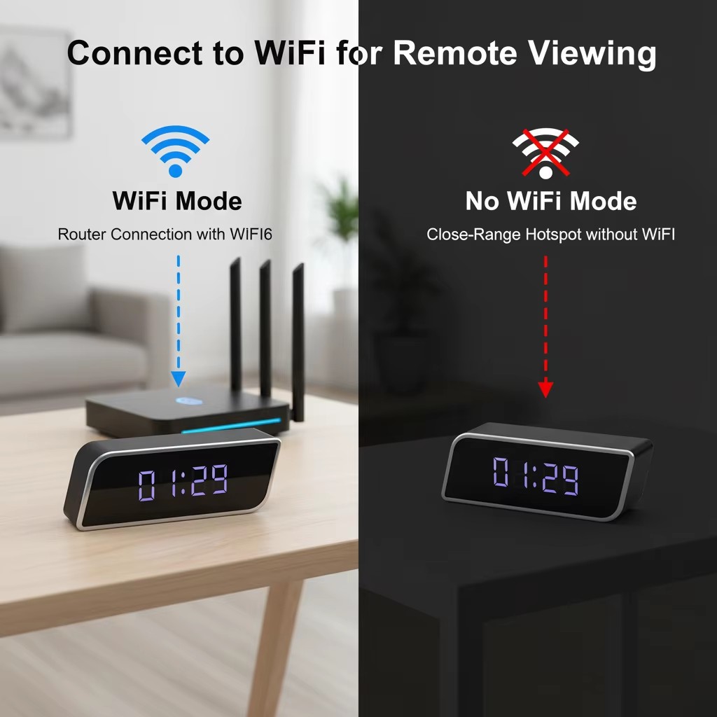 Digital Clock Camera 1080P FHD - đánh giá và giá Hidden Camera Clock