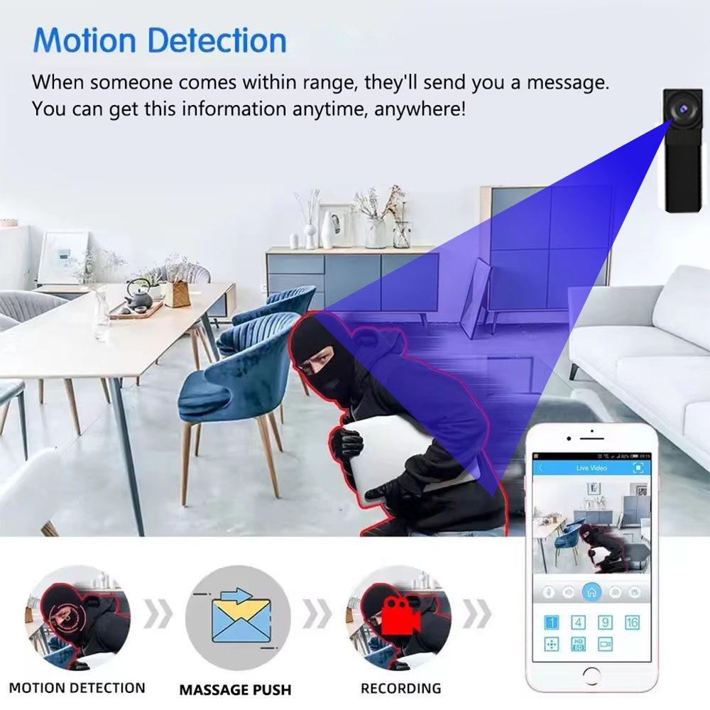 4K HD Mini WiFi Camera, Suppor - đánh giá và giá Hidden Camera Clock