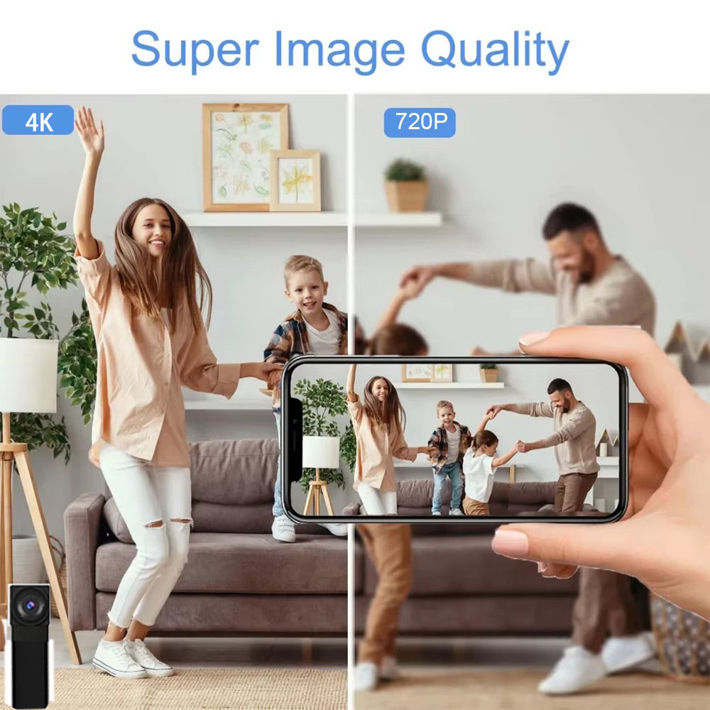4K HD Mini WiFi Camera, Suppor - đánh giá và giá Hidden Camera Clock