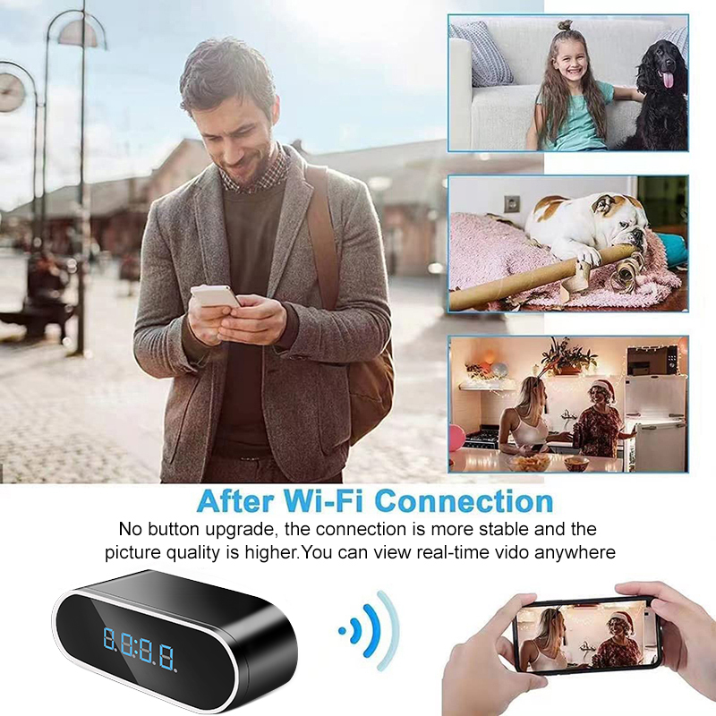 Wifi Mini Clock Camera Remote  - đánh giá và giá Hidden Camera Clock