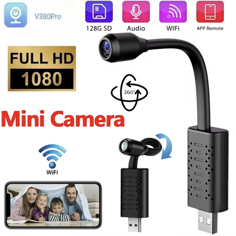 V380 PRO Mini Camera 1080P HD  - đánh giá và giá Hidden Camera Clock
