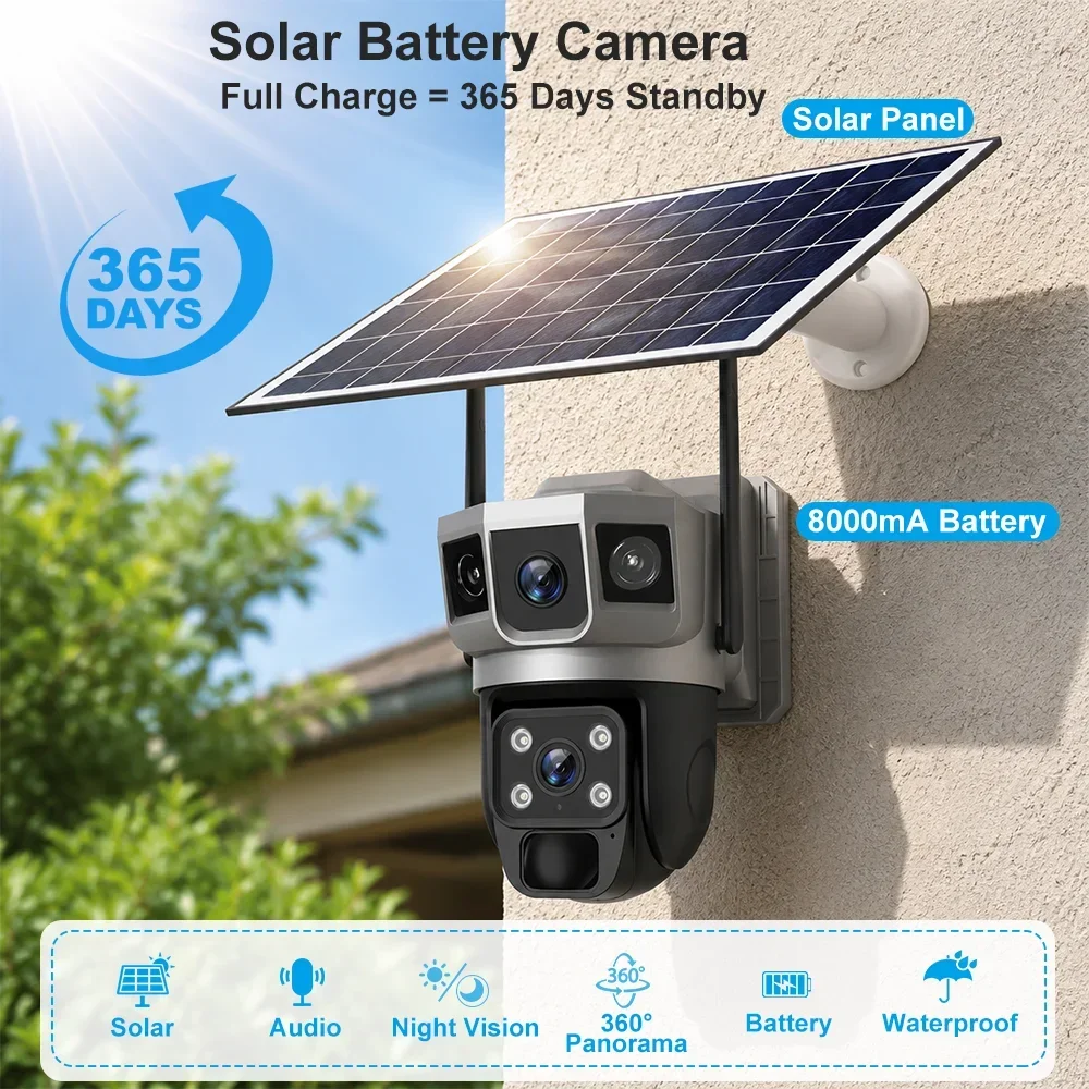 V380 4K 3 Screens 4G Camera So - đánh giá và giá Home Security Diy