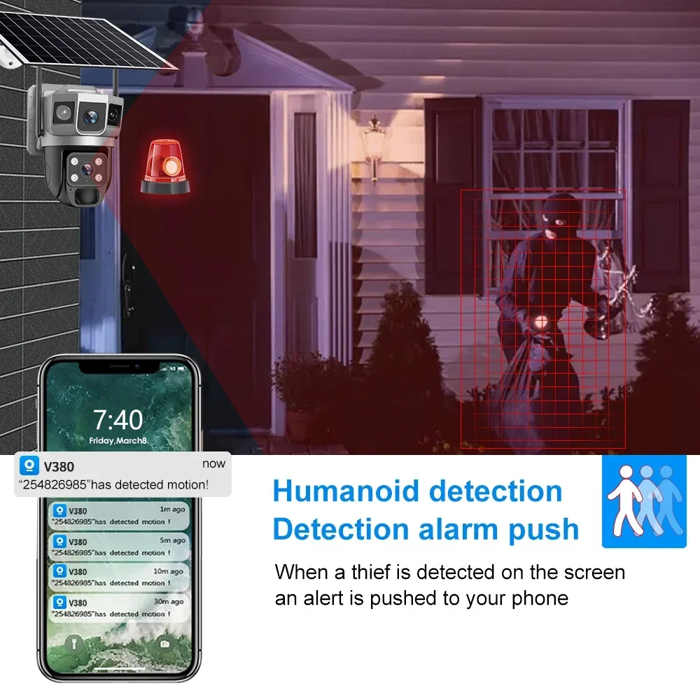 V380 4K 3 Screens 4G Camera So - đánh giá và giá Home Security Diy