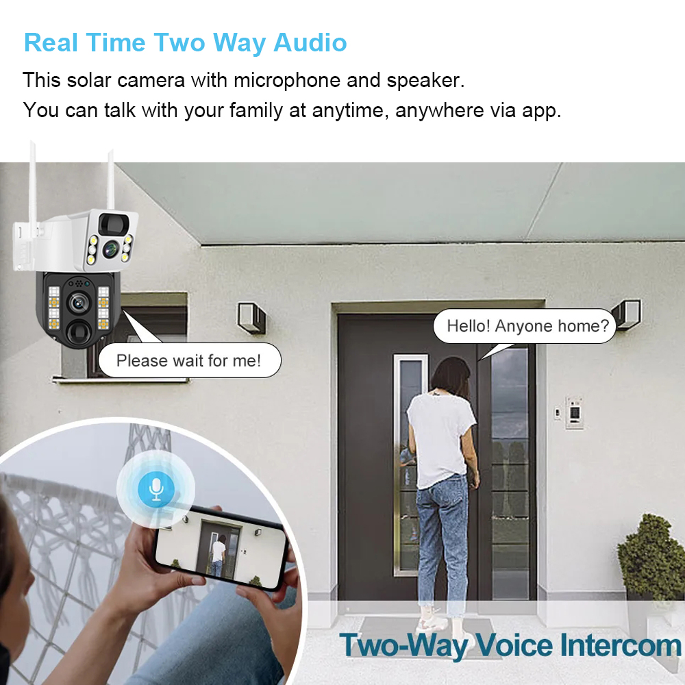 WiFi/4G Solar Camera IP CCTV S - đánh giá và giá Home Security Front Door