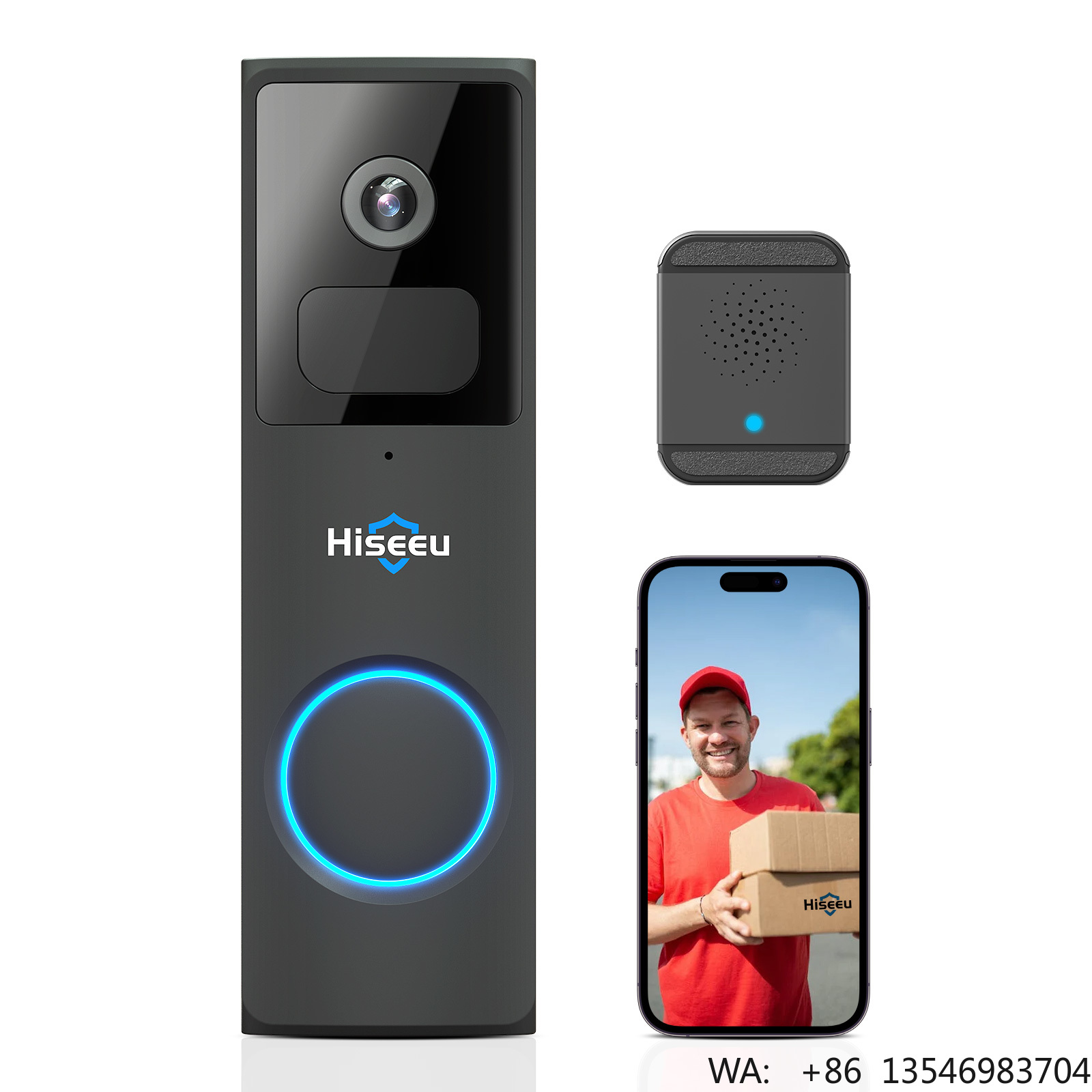 Hiseeu 1080P Home Ring Doorbel - đánh giá và giá Home Security Ring Camera