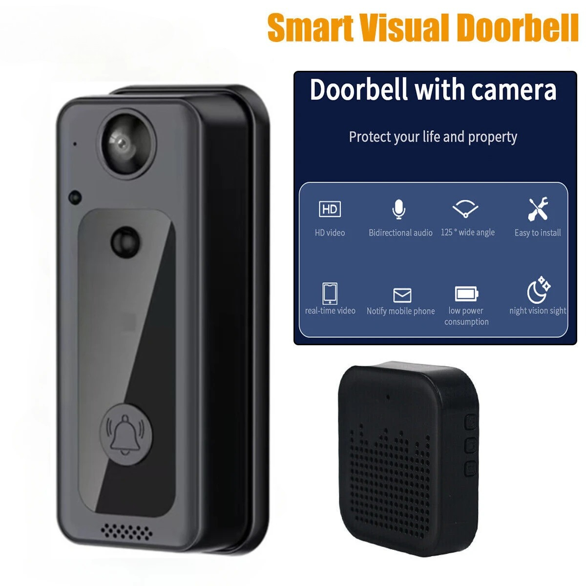 Wireless Doorbells Wifi Video  - đánh giá và giá Home Security Ring Camera