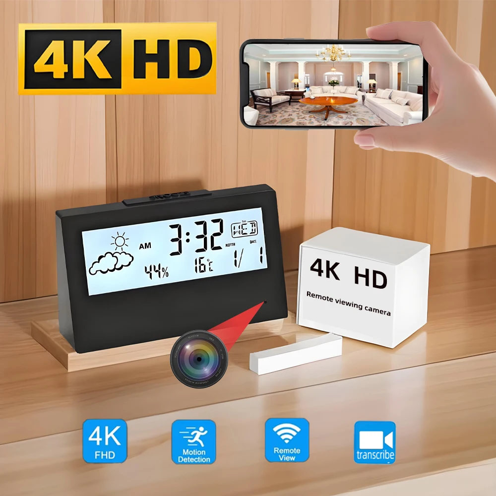 HD 4K New Mini WiFi Camera, Su - đánh giá và giá Hidden Camera Clock