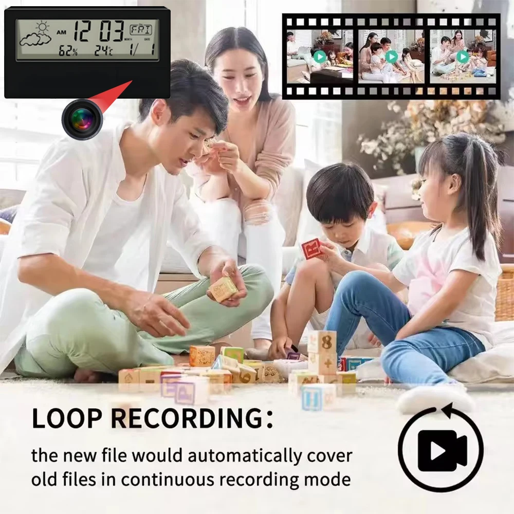 HD 4K New Mini WiFi Camera, Su - đánh giá và giá Hidden Camera Clock