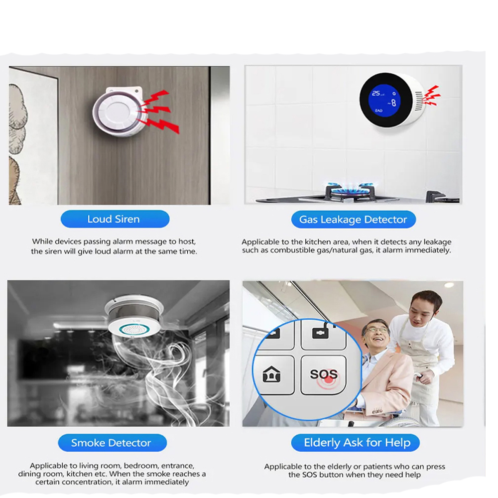 PGST 4G Tuya Smart Home Alarm  - đánh giá và giá Home Security Diy