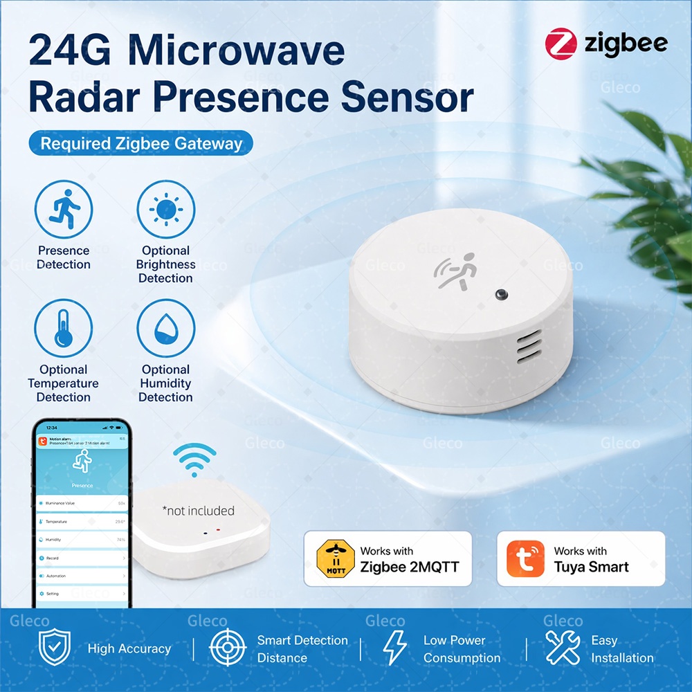 Zigbee Human Presence Sensor T - đánh giá và giá Home Security Battery